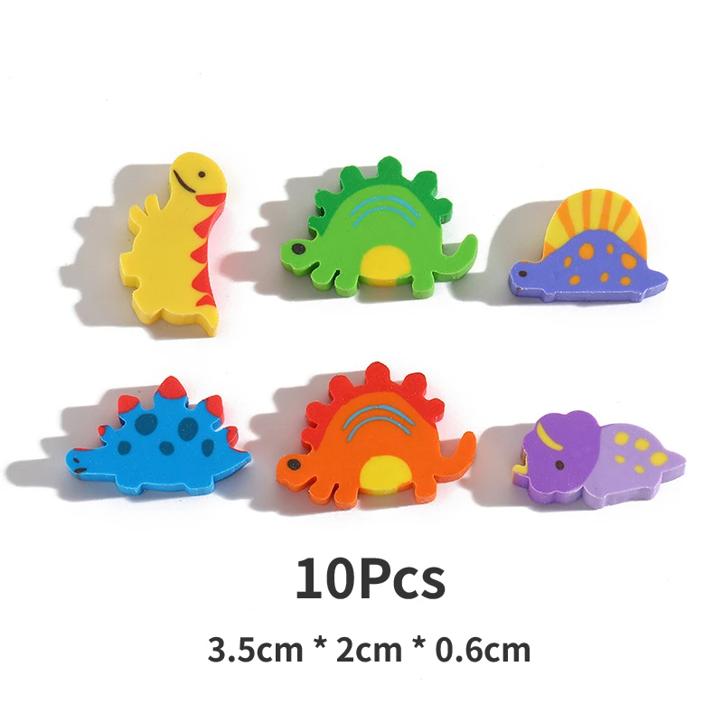 Dinosaur Eraser Set (10 pcs)