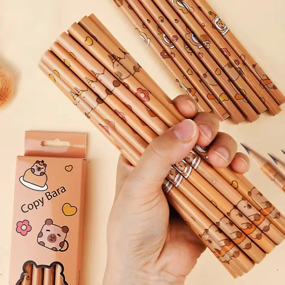 Capybara Pencil Box Set (12 Pencils)