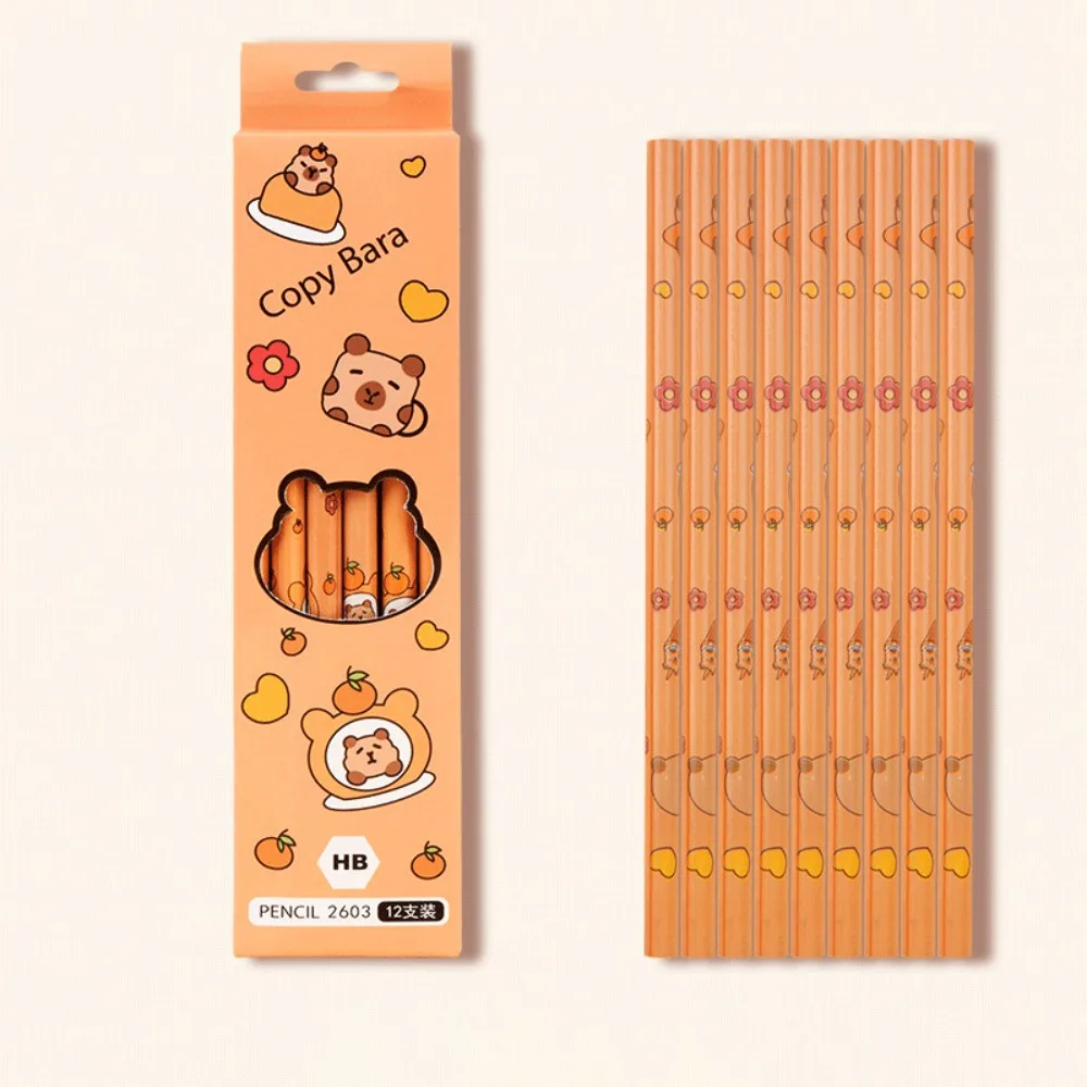 Capybara Pencil Box Set (12 Pencils)