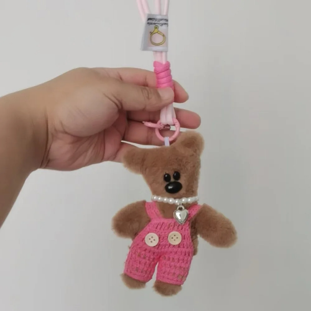 Overall Teddy Bear Character Plush Keychain (11 Colours)