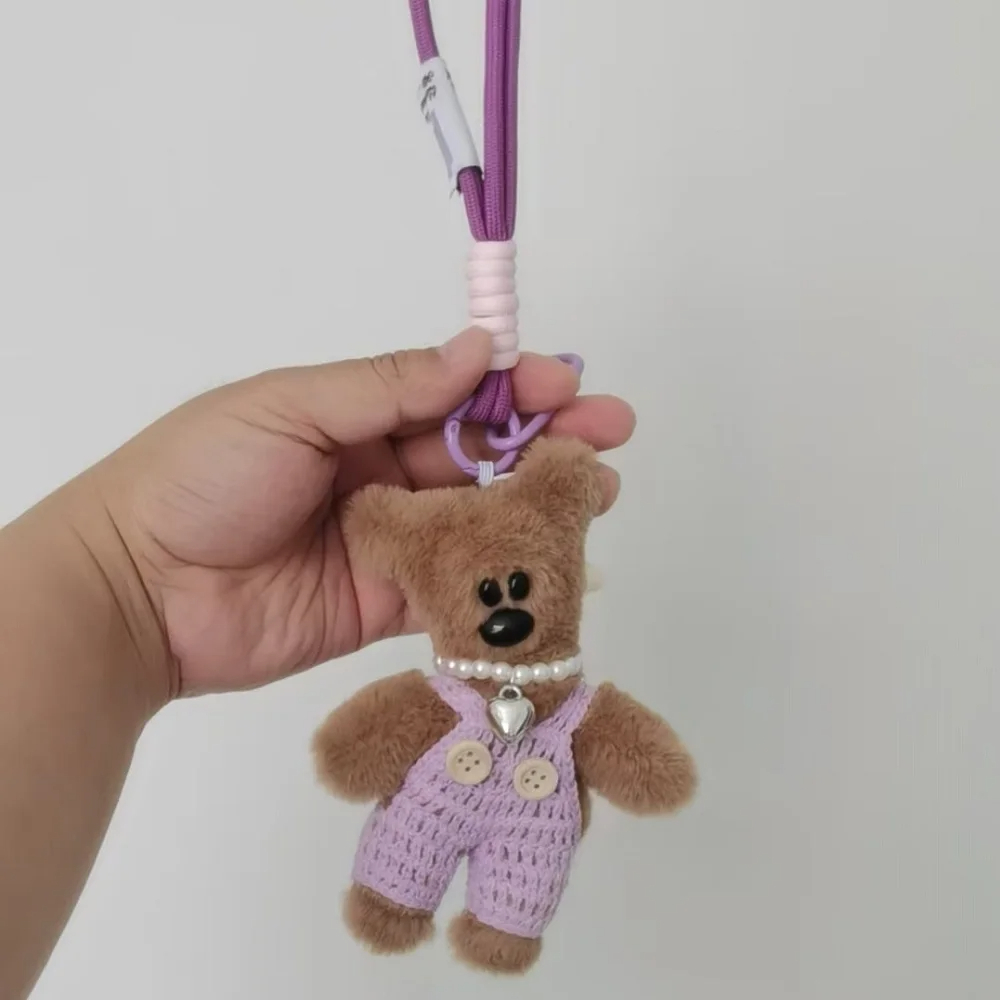 Overall Teddy Bear Character Plush Keychain (11 Colours)