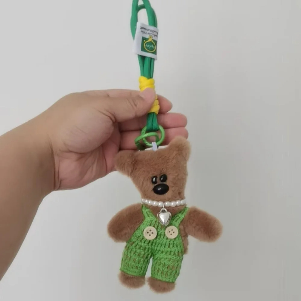 Overall Teddy Bear Character Plush Keychain (11 Colours)