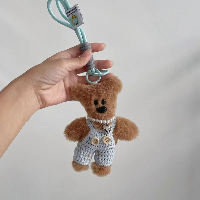 Overall Teddy Bear Character Plush Keychain (11 Colours)