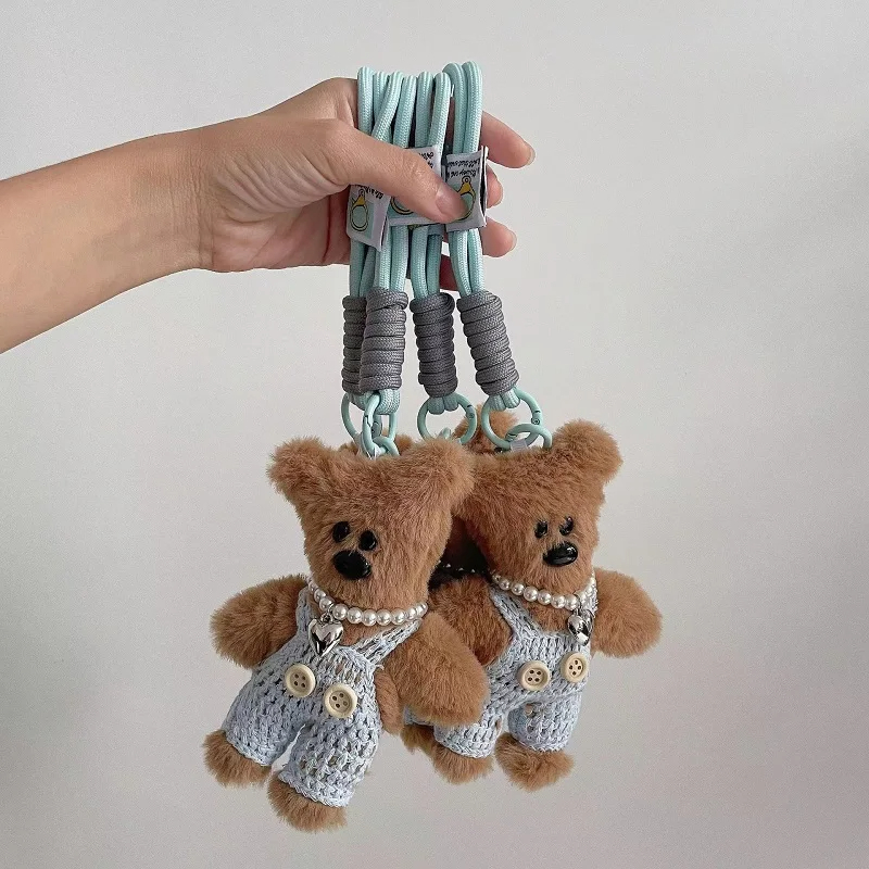 Overall Teddy Bear Character Plush Keychain (11 Colours)