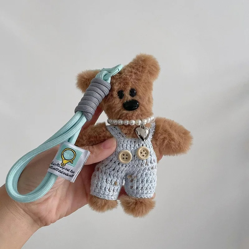 Overall Teddy Bear Character Plush Keychain (11 Colours)