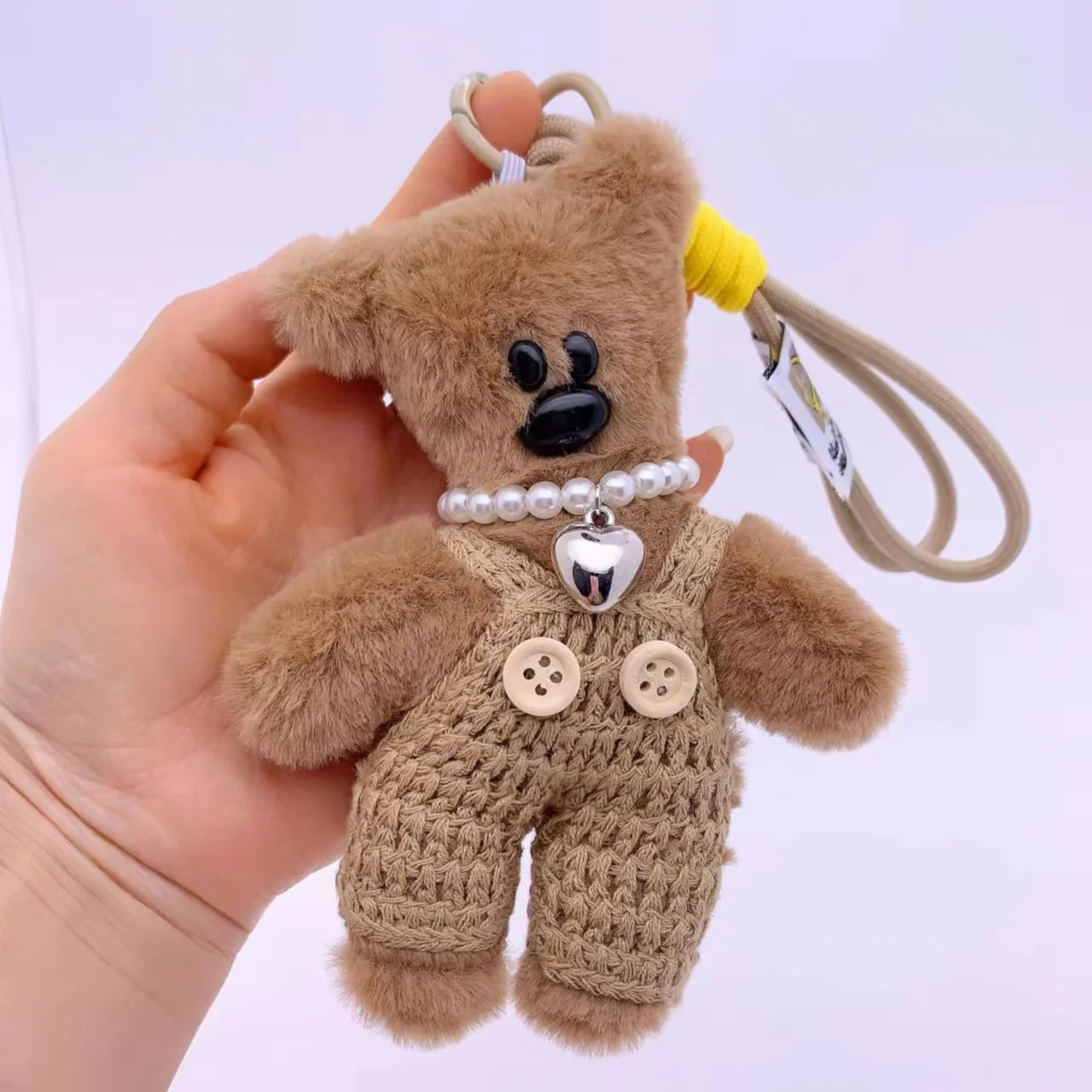 Overall Teddy Bear Character Plush Keychain (11 Colours)