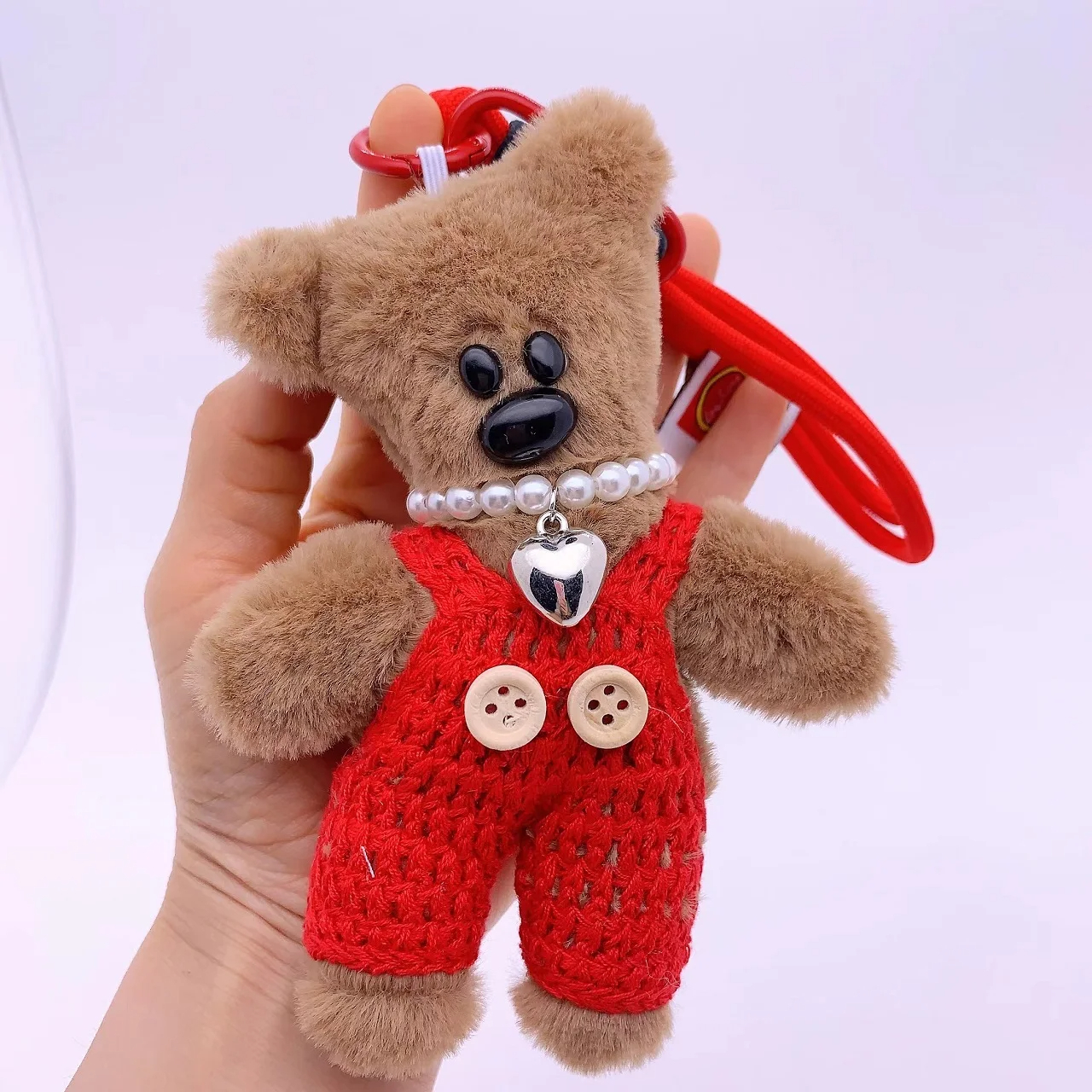 Overall Teddy Bear Character Plush Keychain (11 Colours)