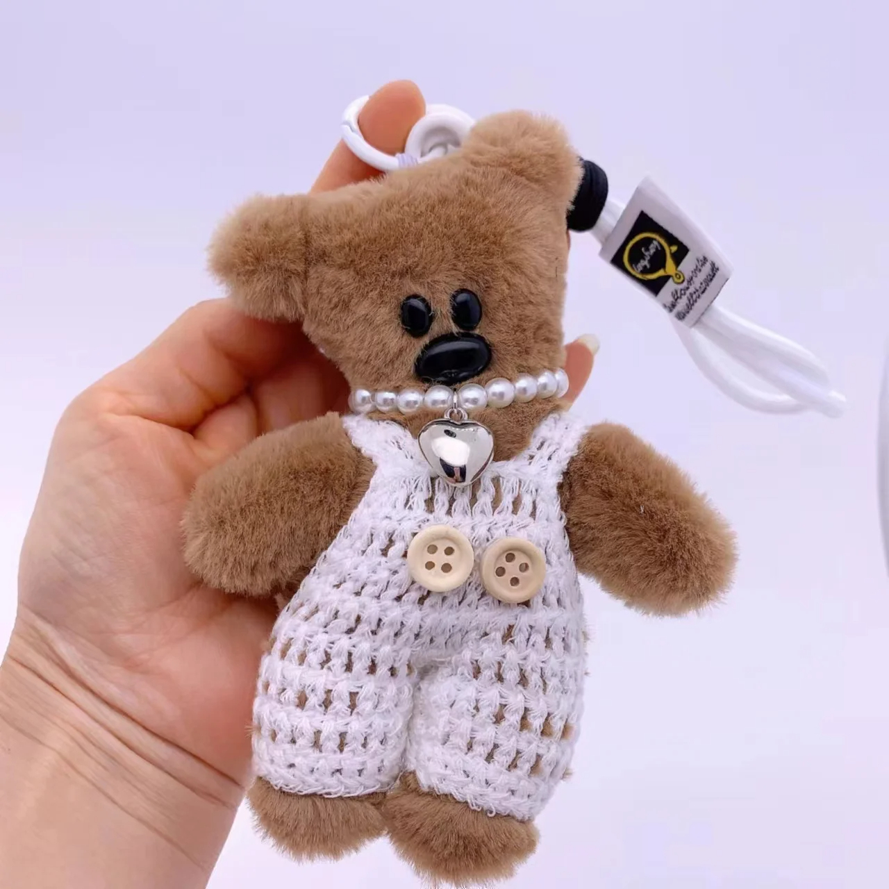 Overall Teddy Bear Character Plush Keychain (11 Colours)