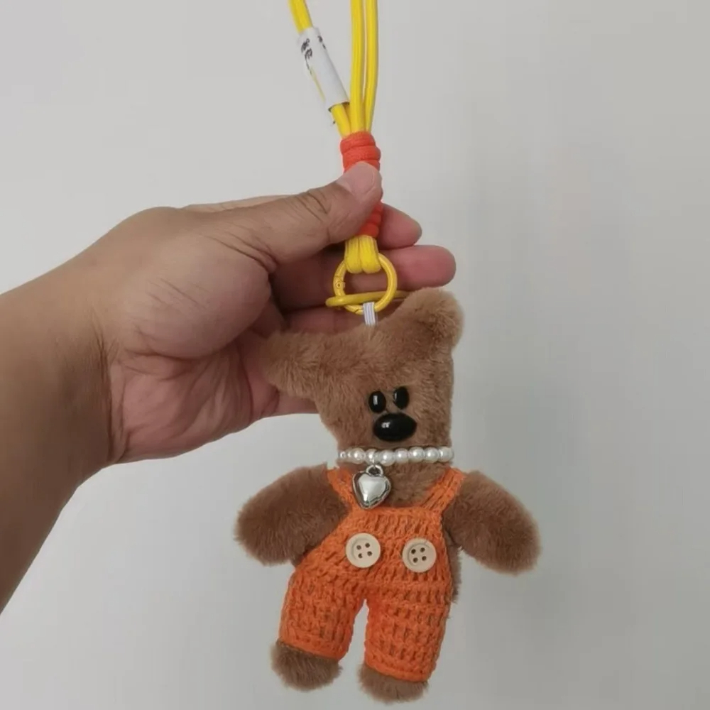 Overall Teddy Bear Character Plush Keychain (11 Colours)