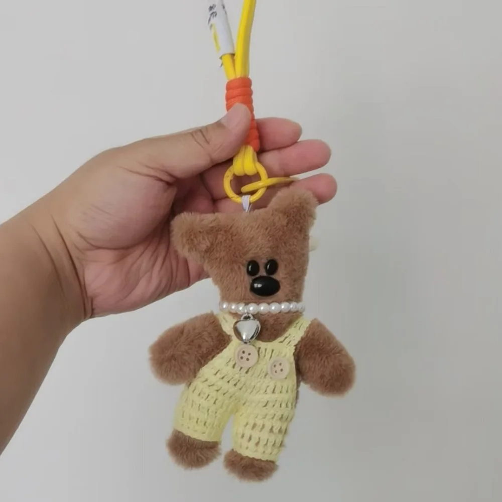 Overall Teddy Bear Character Plush Keychain (11 Colours)