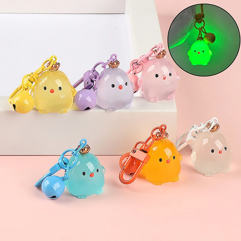 Glow in the Dark Baby Chick Character Clip on Charm (6 Colours)