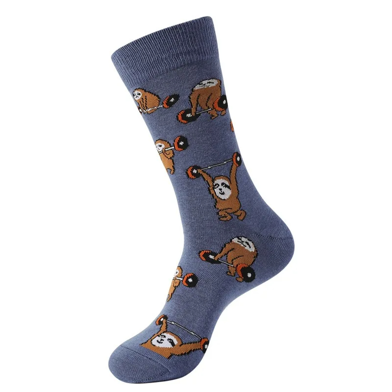 Weight Lifting Sloth Crew Socks