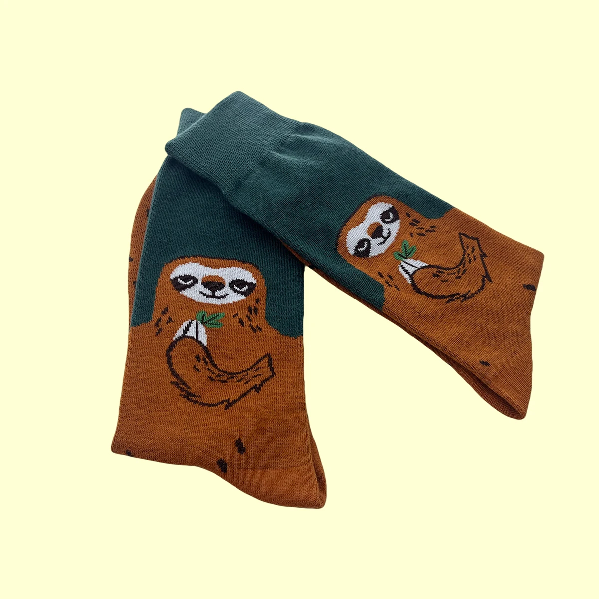 Relaxed Sloth Crew Socks