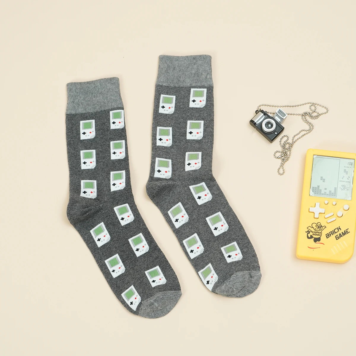 Retro Game Console Crew Socks