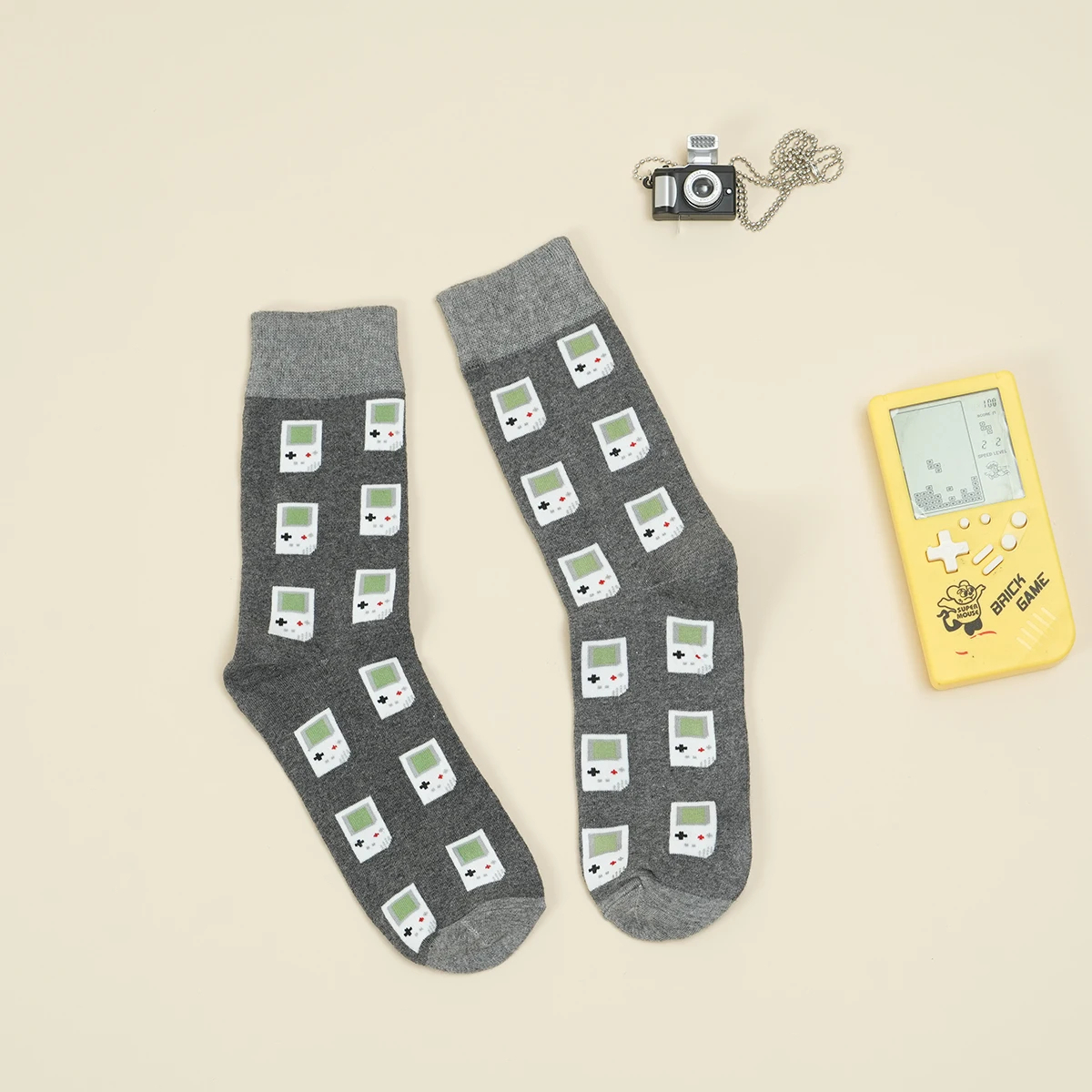 Retro Game Console Crew Socks