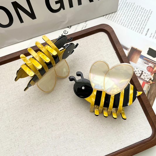 Honeybee Acrylic Hair Claw Clip