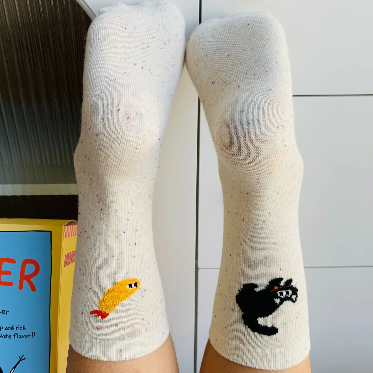 Tempura Cat Crew Socks