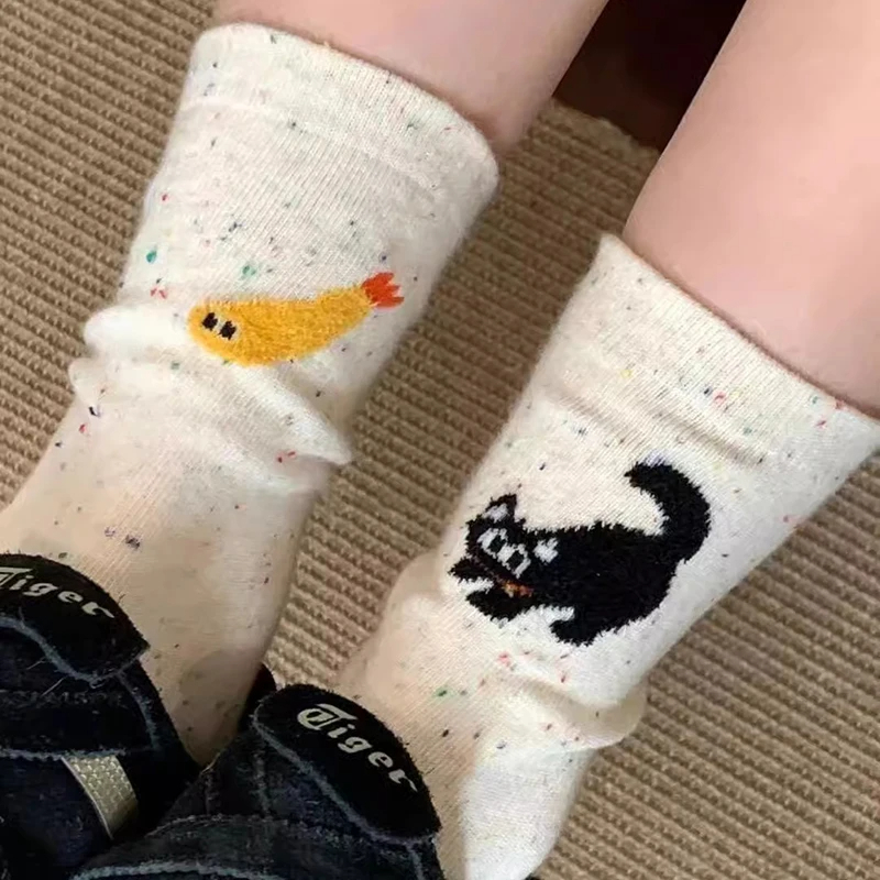 Tempura Cat Crew Socks