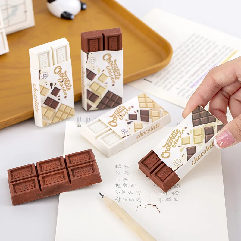 Chocolate Bar Erasers (Set of 2)