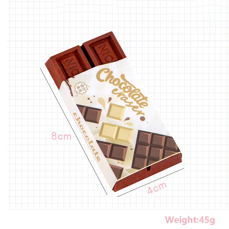 Chocolate Bar Erasers (Set of 2)