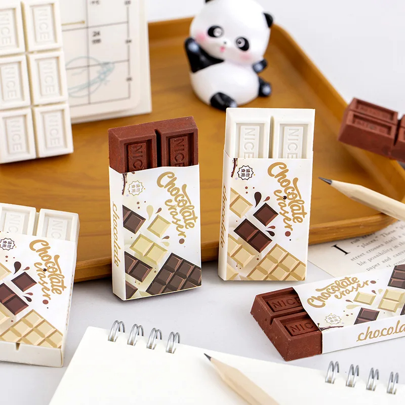 Chocolate Bar Erasers (Set of 2)