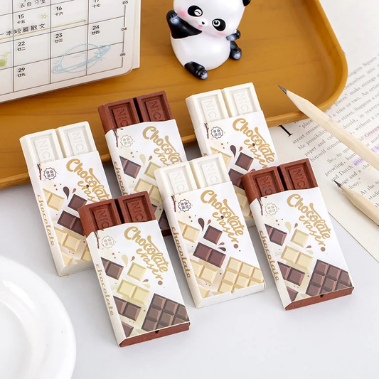 Chocolate Bar Erasers (Set of 2)