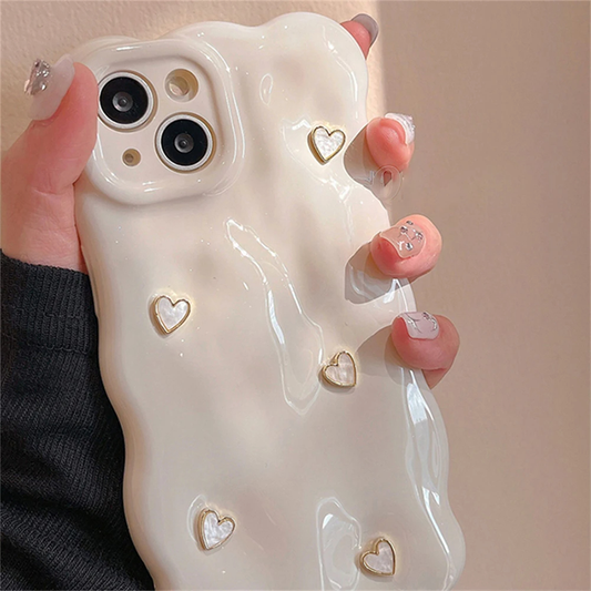 Goopy Heart Pattern iPhone Case