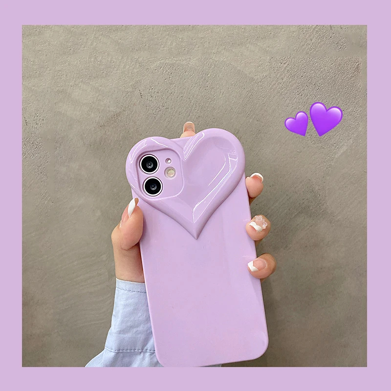 Glossy Heart iPhone Case (8 Colours)