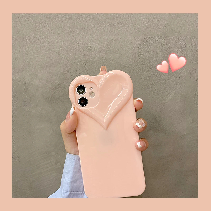 Glossy Heart iPhone Case (8 Colours)