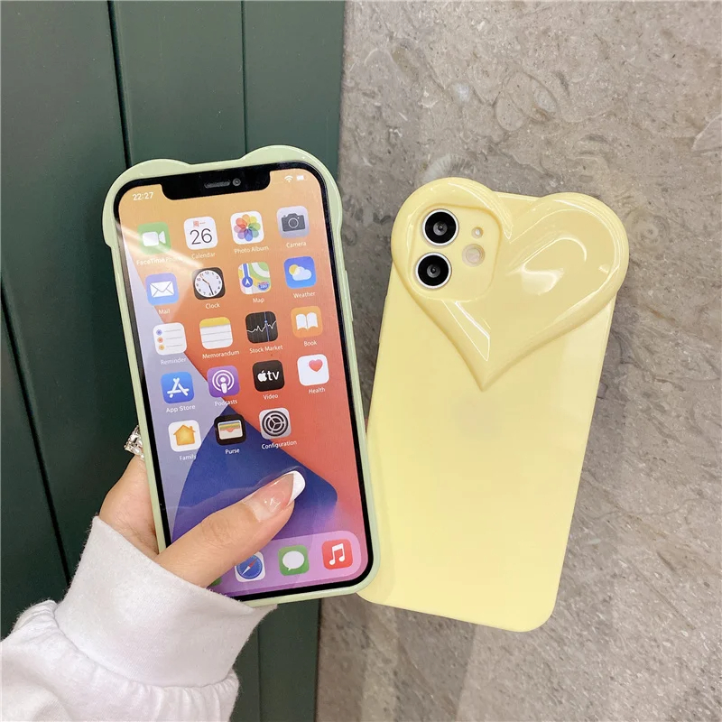 Glossy Heart iPhone Case (8 Colours)