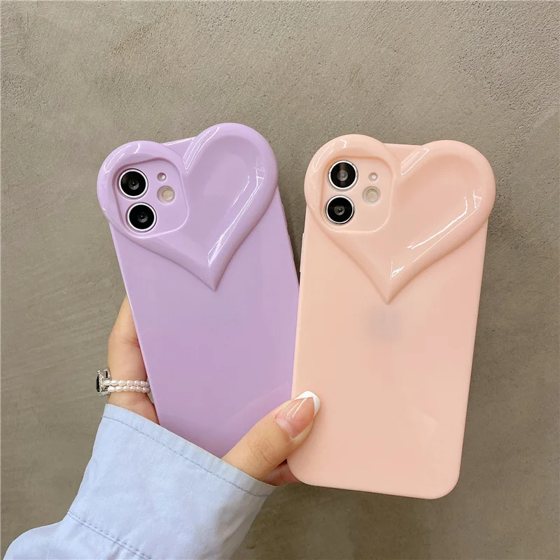 Glossy Heart iPhone Case (8 Colours)