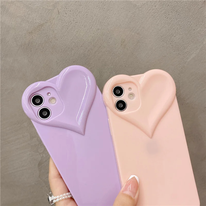 Glossy Heart iPhone Case (8 Colours)