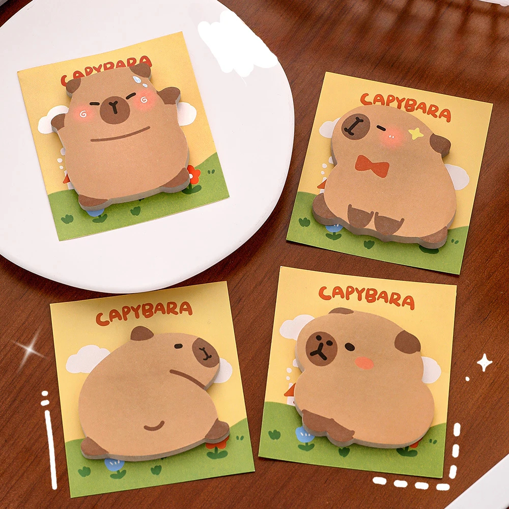 Capybara Sticky Memo Notes (Set of 4 Pads)