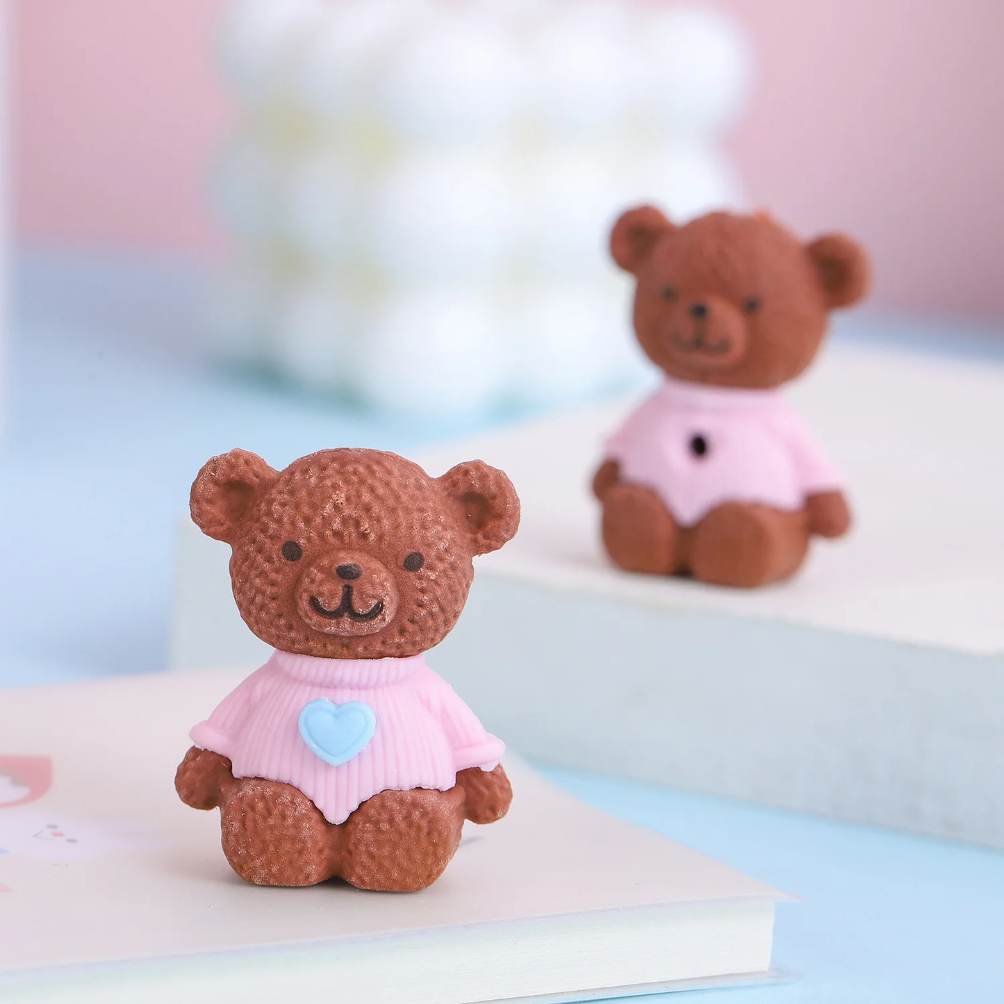 Teddy Bear Eraser Pack (Set of 4)