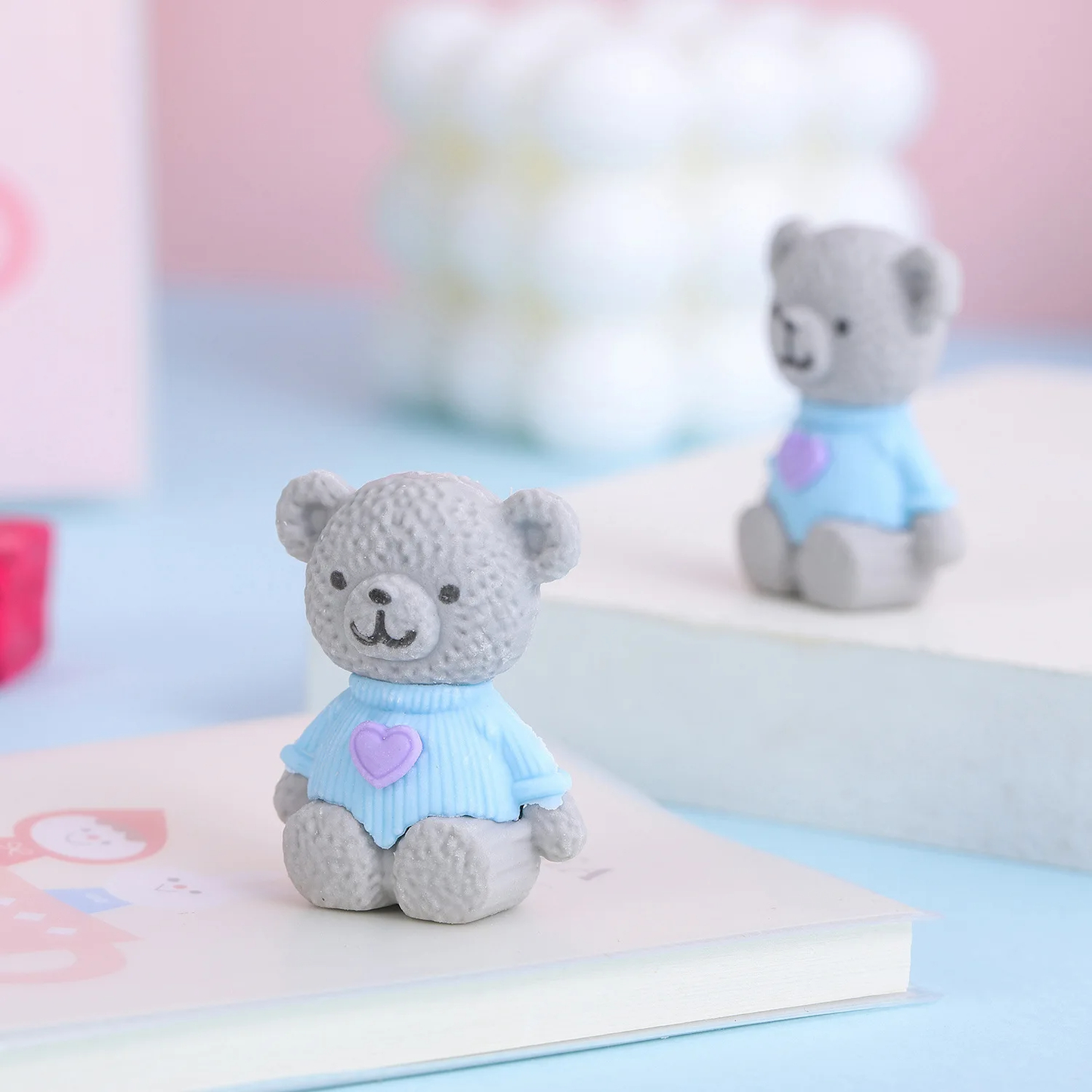 Teddy Bear Eraser Pack (Set of 4)