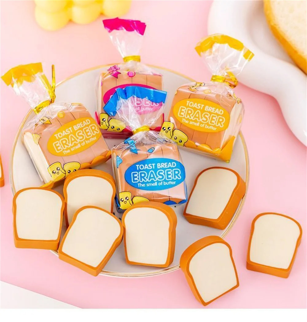 Slice of Toast Eraser Pack