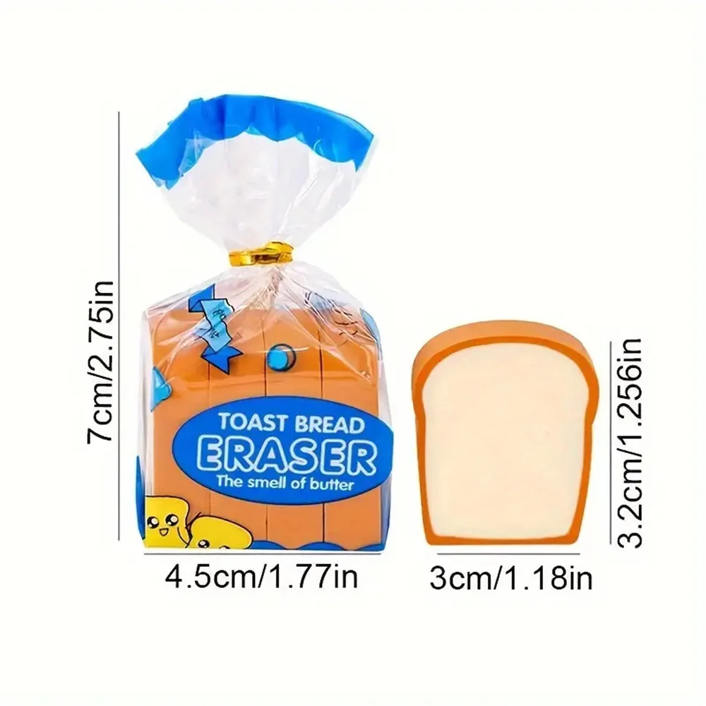 Slice of Toast Eraser Pack