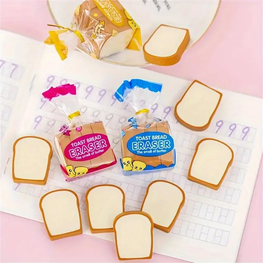 Slice of Toast Eraser Pack