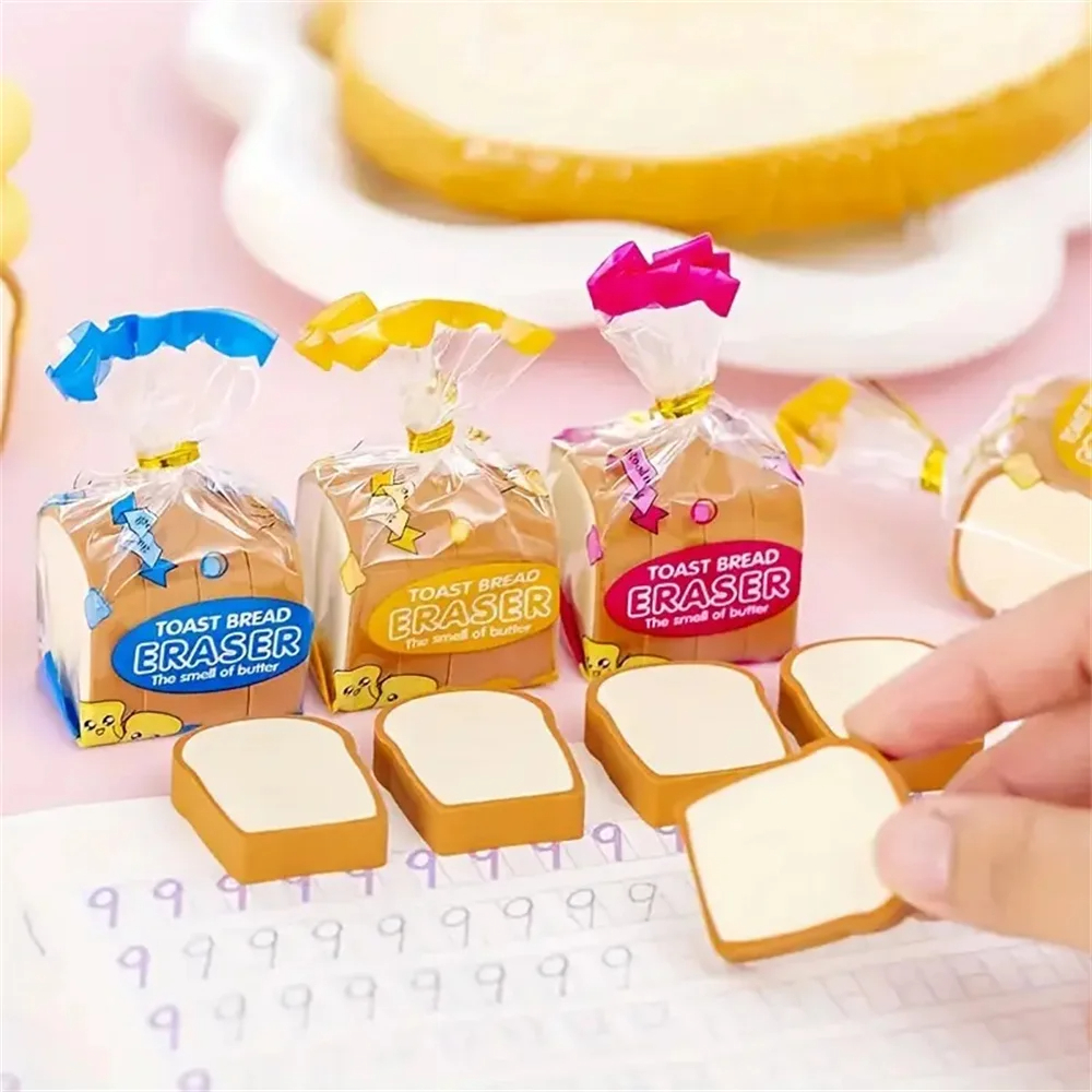 Slice of Toast Eraser Pack