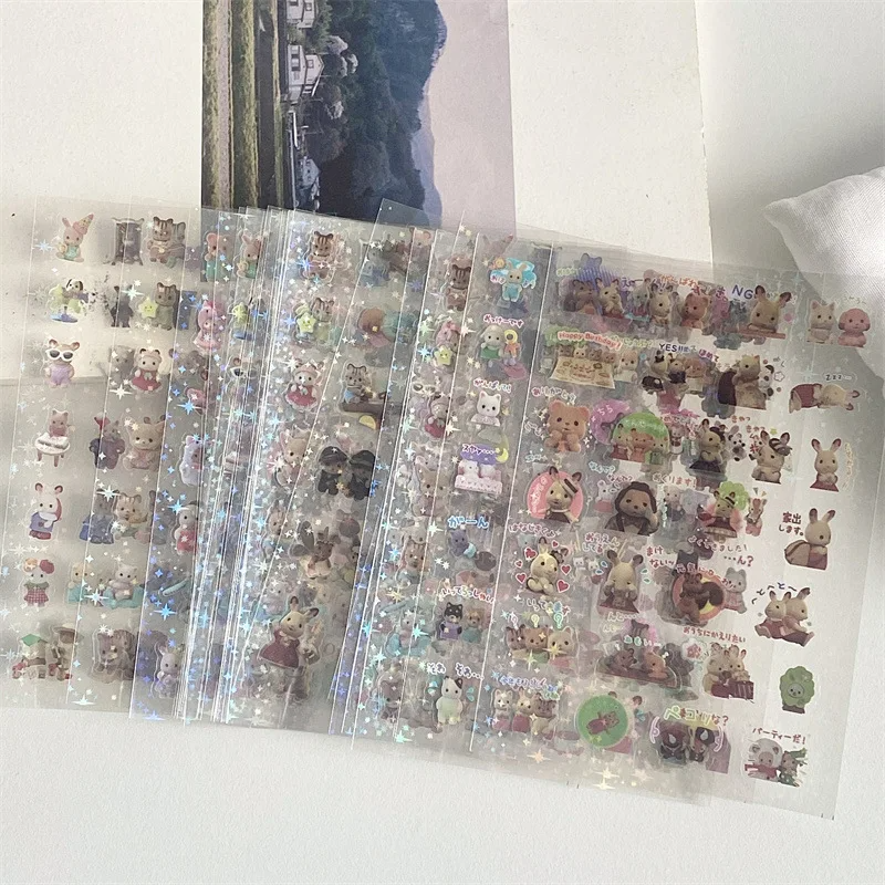 y2k Showa Scrap Sticker Sheet Packs