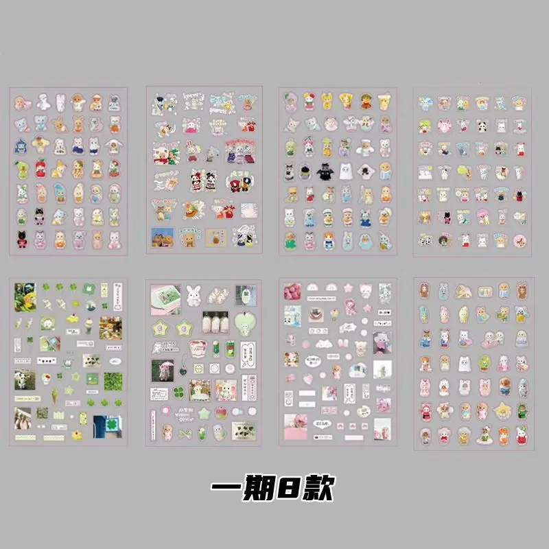 y2k Showa Scrap Sticker Sheet Packs