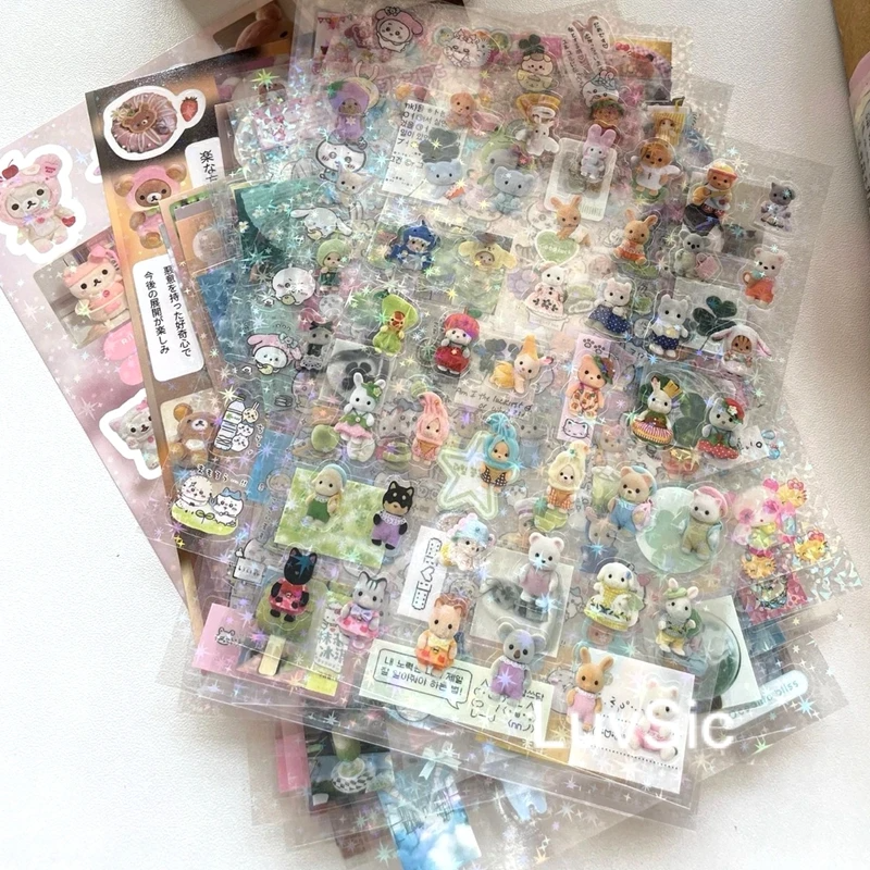 y2k Showa Scrap Sticker Sheet Packs