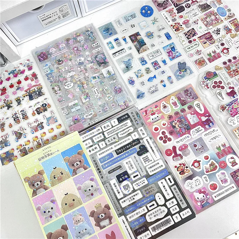 y2k Showa Scrap Sticker Sheet Packs