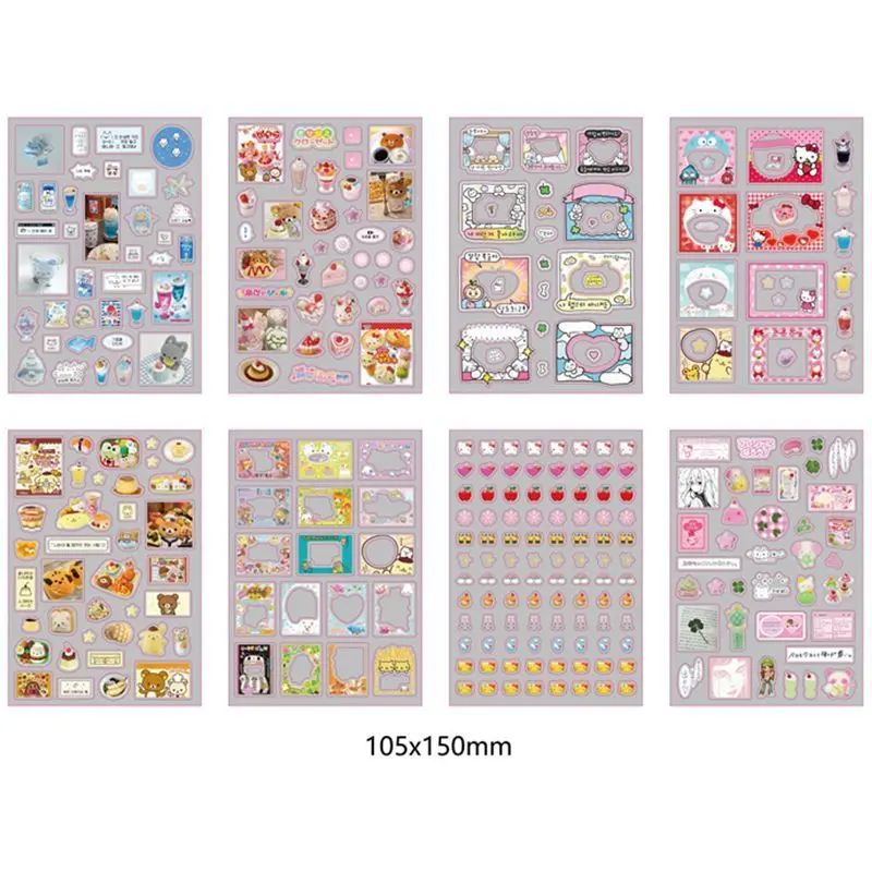 y2k Showa Scrap Sticker Sheet Packs