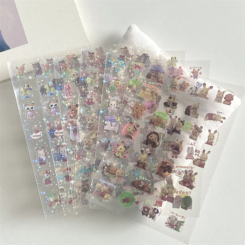 y2k Showa Scrap Sticker Sheet Packs