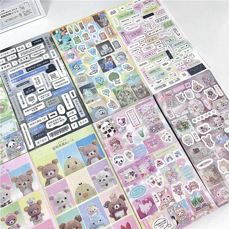 y2k Showa Scrap Sticker Sheet Packs