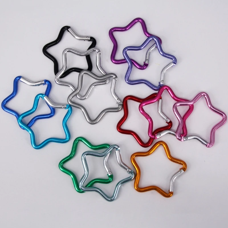 Star Shaped Carabiner Clip (13 Colours)