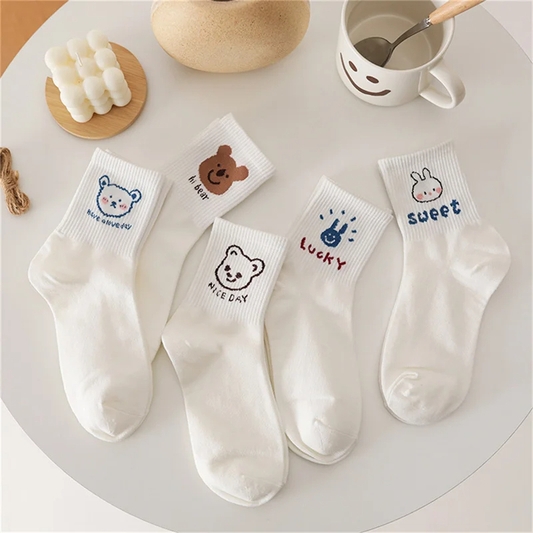 Cute Animal Crew Socks (5 Designs)