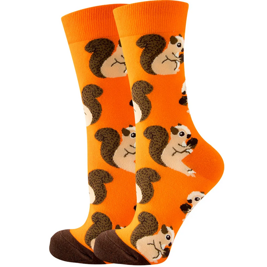 Squirrel Friends Crew Socks