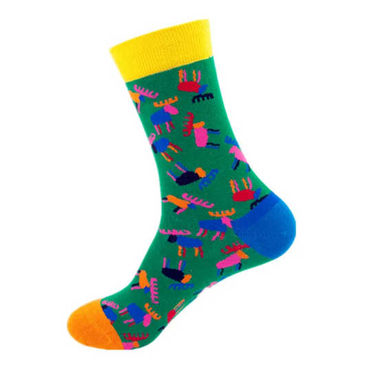 Neon Moose Crew Socks